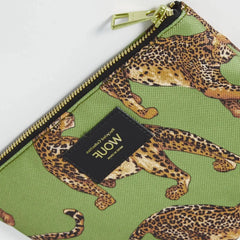 Wouf Large Bag Olive Leopard