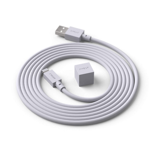 AVOLT USB A to Apple Lightning kabel Gotland Grey