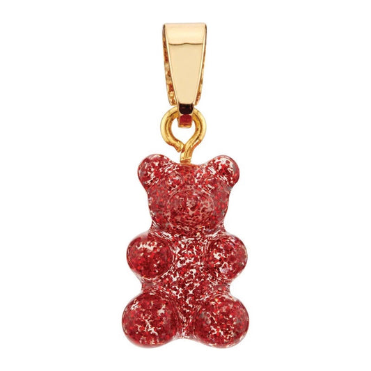 Crystal Haze Nostalgia bear pendant - Red Velvet