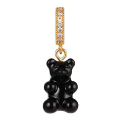Crystal Haze Nostalgia bear Pave privjesak - Black