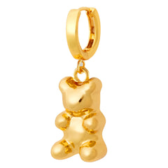 Crystal Haze Nostalgia bear earring - Gold