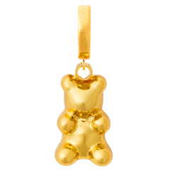 Crystal Haze Nostalgia bear earring - Gold