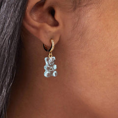 Crystal Haze Nostalgia bear earring - Mediterranean
