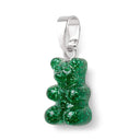 Crystal Haze Nostalgia bear privjesak - Green Haze - srebrni